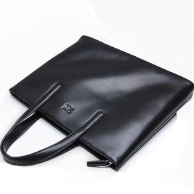 七匹狼公文包男士时尚背包 休闲手提包男士商务包斜挎单肩包 笔记本电脑包 1A1164183-01黑色