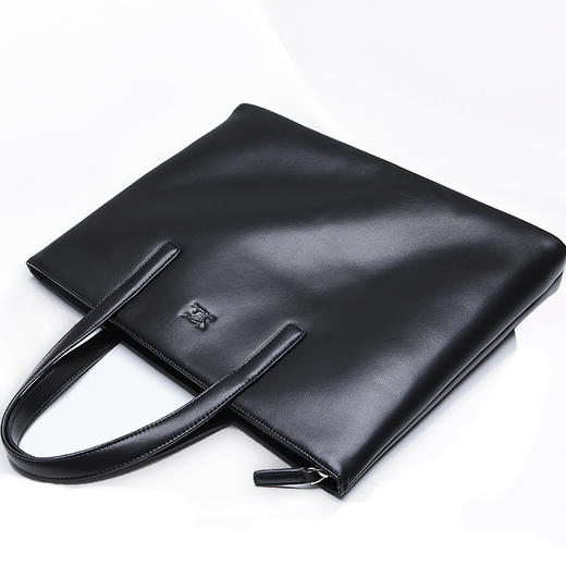 七匹狼公文包男士时尚背包 休闲手提包男士商务包斜挎单肩包 笔记本电脑包 1A1164183-01黑色 商品图0