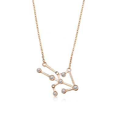 ROSEONLY 玫瑰珠宝-星座经典 线性项链 18K玫瑰金 商品图2