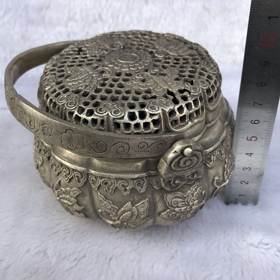 藏银精工蝶恋花02手炉香炉