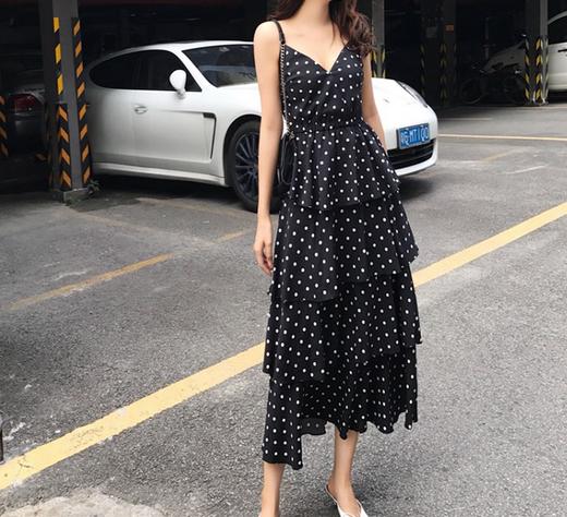 裁缝学苑 AW25蛋糕v领连衣裙子1:1实物服装纸样剪裁图纸牛皮纸样 商品图1