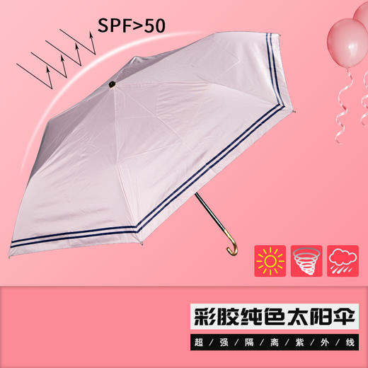 “3.8女生节”专区，您是女生，优品堂助您成为漂亮女生 优品堂“三色海洋2”三折超轻太阳伞，防紫外线晴雨遮阳伞 商品图13