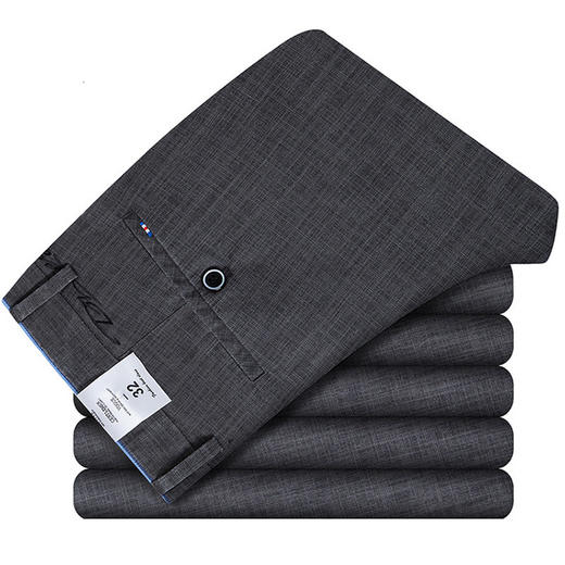 【服饰鞋包】.专柜仿亚麻男裤 夏季商务休闲裤中青年男士薄款韩版休闲薄款长裤 商品图2