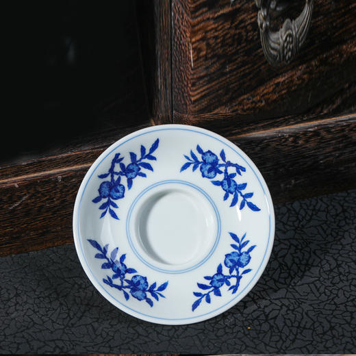 柴窑 青花鹤寿延年5头茶具 商品图4