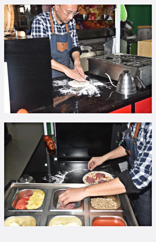 BJK-01移动披萨餐车 烤箱 +流动车+冰箱三合一包邮BJK-01 商品图4