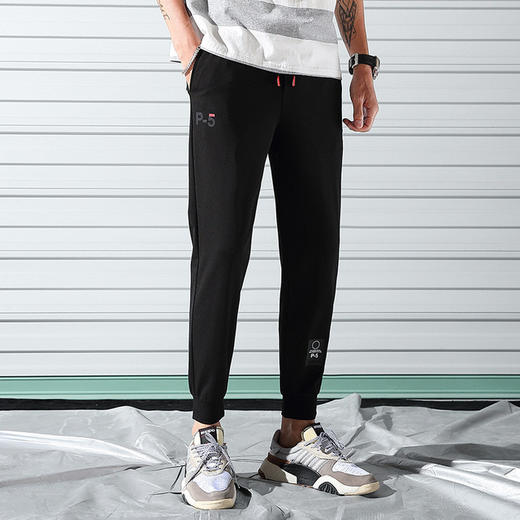 【服饰鞋包】新款韩版青年潮小脚九分裤男式工装裤薄款宽松休闲裤 商品图0