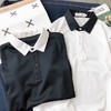 【服饰鞋包】ulzzang日系原宿风polo衫短袖男夏季港风条纹翻领情侣装T恤潮 商品缩略图3