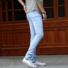 【服饰鞋包】夏薄料男式牛仔裤小脚弹力修身牛仔裤男潮浅色 商品缩略图2