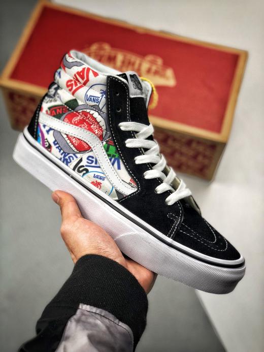 男女鞋万斯vanssk8hi加州彩绘高帮板鞋