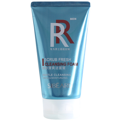 【思贝德】男士磨砂清爽洁面膏120g 洗面奶男士护肤品