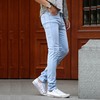 【服饰鞋包】夏薄料男式牛仔裤小脚弹力修身牛仔裤男潮浅色 商品缩略图3