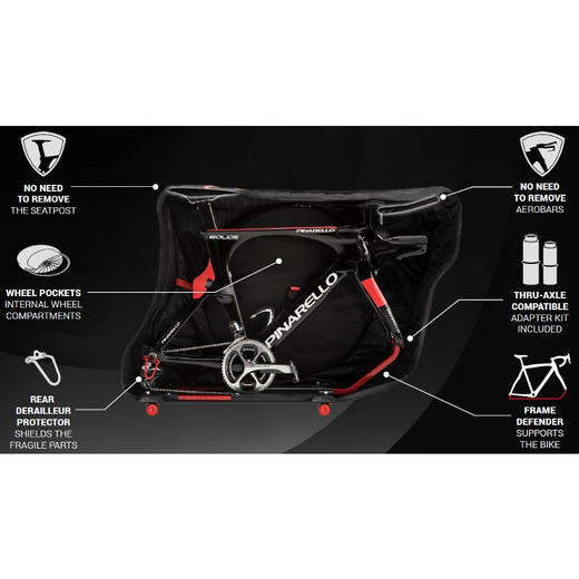 限时优惠意大利Scicon 3.0 公路 铁三 专用装车包 可带上动车飞机 不用拆休息把坐垫锁踏 商品图11