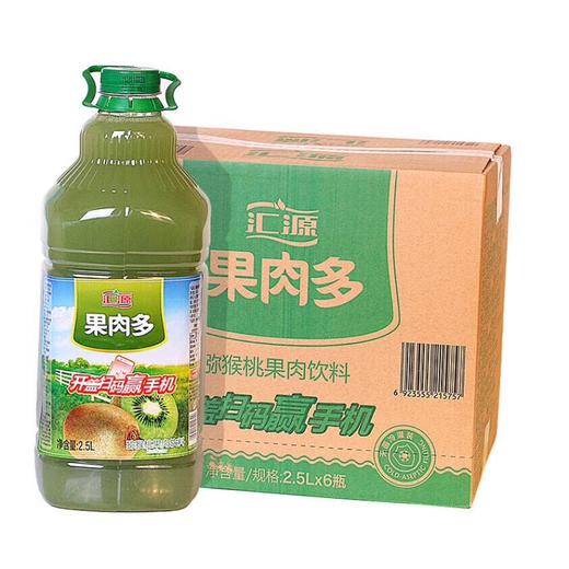 25l6瓶汇源果肉多猕猴桃果肉饮料