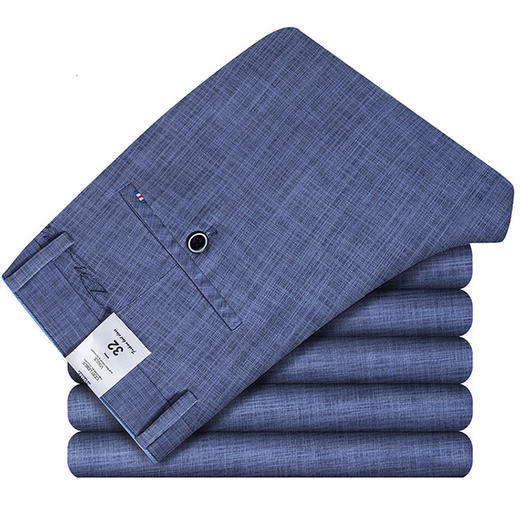 【服饰鞋包】.专柜仿亚麻男裤 夏季商务休闲裤中青年男士薄款韩版休闲薄款长裤 商品图3