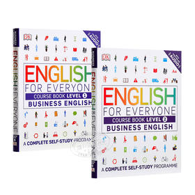 {小花生网推荐}DK人人学英语 商务英语 ①&②课本套装 英文原版DK-English for Everyone:Business English Level 1&2 Course Book