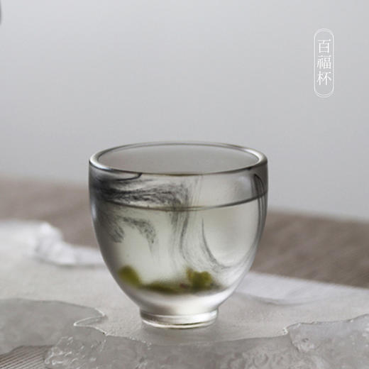 水墨琉璃杯品茗杯功夫茶具茶杯主人杯（单杯） 商品图2
