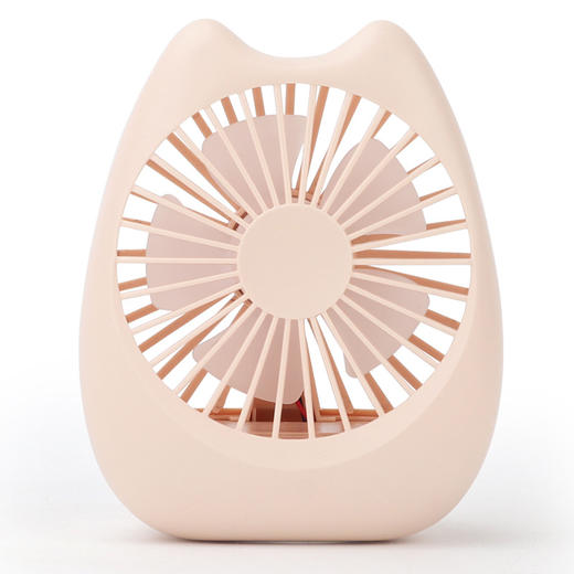 新款清新马卡龙USB迷你小风扇 小猫咪桌面便携强风力风扇 商品图4