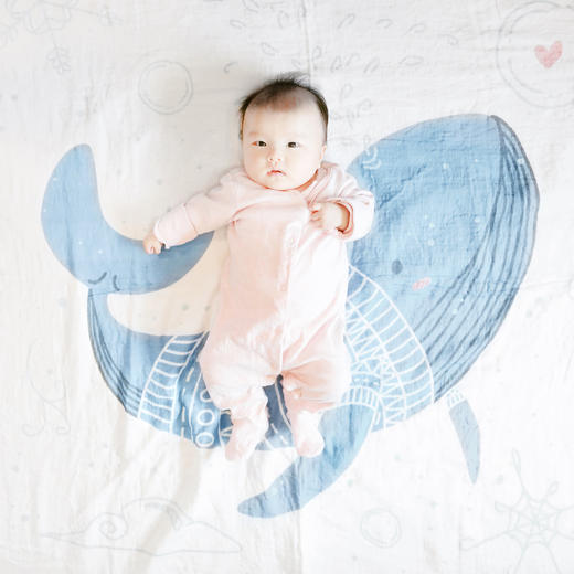 【代发】Angel DEPT.天使云朵手感棉花糖三重纱布巾120*120cm 商品图3