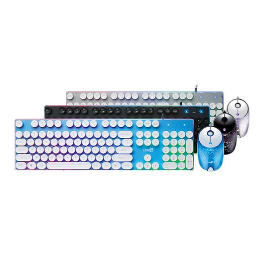 。【键鼠套装】.雷迪凯GT800朋克金属网吧游戏键盘水晶RGB全彩静音鼠标键鼠 商品图2