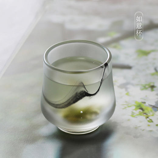水墨琉璃杯品茗杯功夫茶具茶杯主人杯（单杯） 商品图1