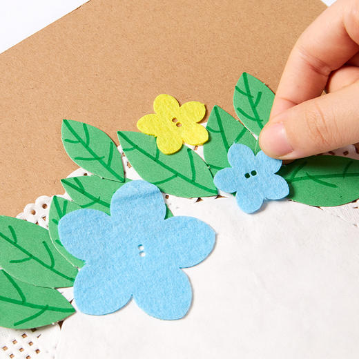 美可母亲节花环贺卡手工diy幼儿园制作材料包儿童创意美术卡片 商品图3