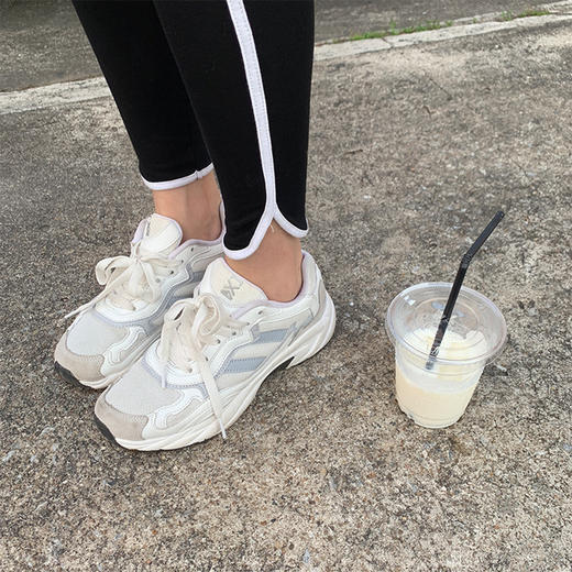 【服饰鞋包】春季韩版高腰显瘦小脚裤子撞色拼接弹力打底裤女 商品图3