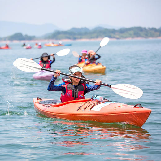 千岛湖优质水源地皮划艇夏令营水上课程探秘自然趣味嘉年华运动会还有