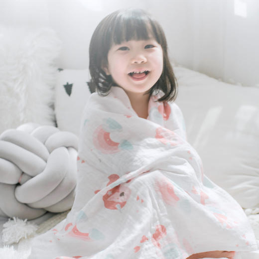 【代发】Angel DEPT.天使云朵手感棉花糖三重纱布巾120*120cm 商品图4