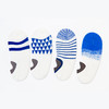【男人袜】海军蓝隐形船袜  3D袜跟硅胶防滑（4双） 商品缩略图2