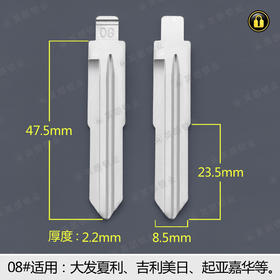 08#边槽折叠匙头