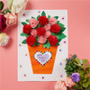 母亲节贺卡礼物手工diy立体康乃馨盆栽花束儿童制作材料包幼儿园 商品缩略图1