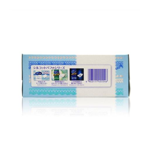 4盒装【一般贸易中文标】日本尤妮佳超柔软纯棉化妆棉浅蓝盒 82枚/盒 商品图2