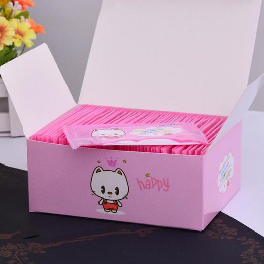 【居家日用】50片独立装呆小妮儿童清洁湿巾婴儿湿纸巾成人一次性柔湿巾 商品图2