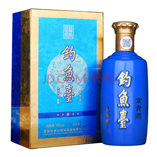【推荐】钓鱼台京贵酒 酱香型白酒53度 500ml【单瓶装】 商品图0