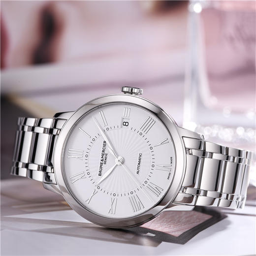 名士 Baume & Mercier 克莱斯麦系列自动机械女士腕表 M0A10220 商品图0