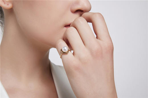 Pearl moments FOR HER甜美桃心天然淡水珍珠戒指 商品图11