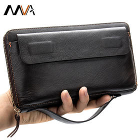 【服饰鞋包】男士长款钱包皮夹商务头层牛皮大容量手拿包