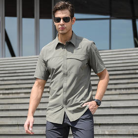 【速干透气耐磨 尼龙四面弹】终结者战术通勤短袖衬衫（7色可选）
