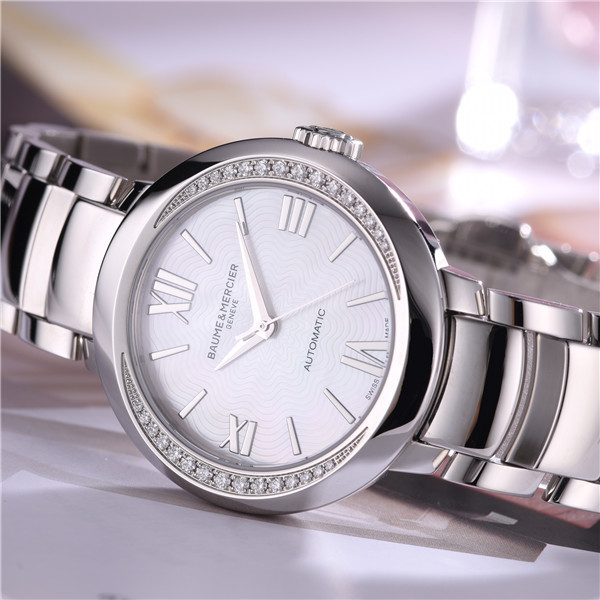 名士baumemercier约定系列自动机械女士腕表手表moa10184