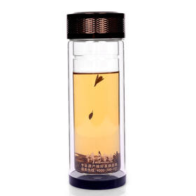 传奇会茶具 双层隔热杯 保温杯 玻璃杯 绿茶茶杯 随身带便捷茶杯