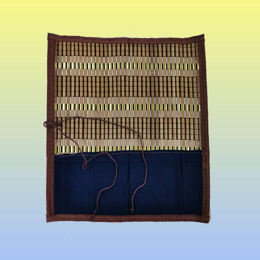 竹制布袋笔帘 尺寸：33*36-LT 商品图0
