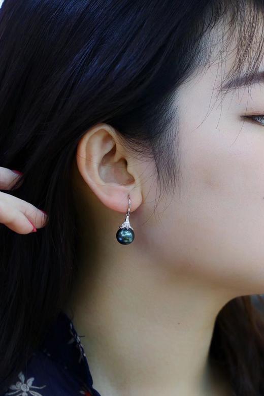 【定制】大溪地黑珍珠 耳钉