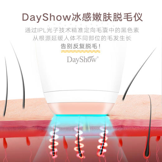 DayShow 双冰感脱毛仪  舒适脱毛不伤肤 商品图6