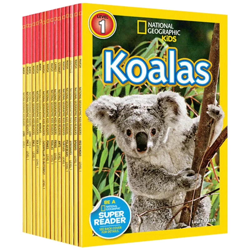 美国国家地理儿童百科分级读物英文版动物系列stem课程16册英文原版national Geographic Kids Readers Level 1进口原版英文书