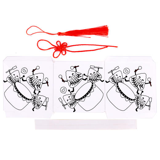 端午节不织布白胚菱形粽子手工diy幼儿园吊饰挂饰儿童制作材料包 商品图4