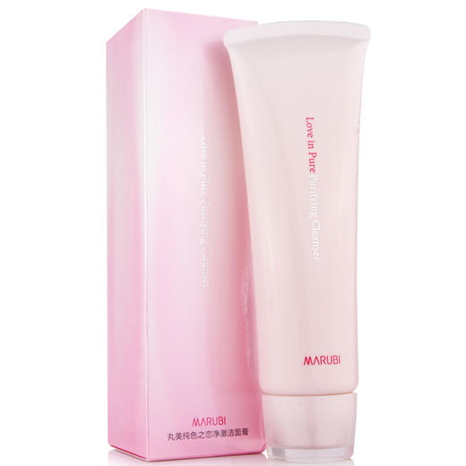 丸美MARUBI 纯色之恋净澈洁面膏120g 洗面奶 深层清洁 温和清洁 轻柔洁肤 ZMWMC21 商品图1