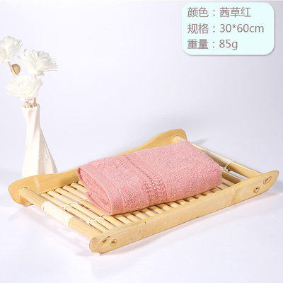 TY竹纤维草木染竹棉中巾7077 商品图1