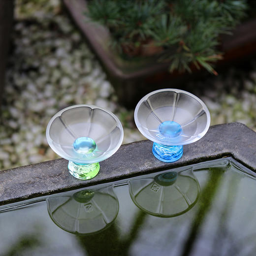 六瓣绽莲高足杯  琉璃高足杯主人杯品茗杯单杯茶具礼品 商品图1
