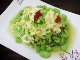 蚕豆米炒鸡蛋