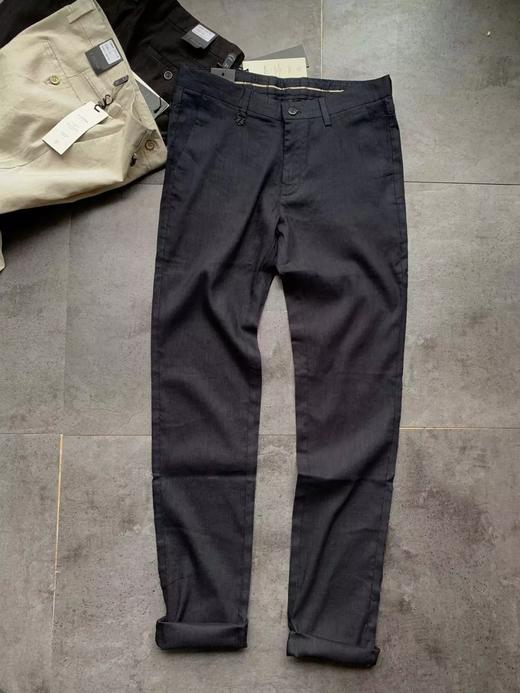 100%亚麻高订面料【科技不起皱の麻】夏日轻薄透气不粘身亚麻 修身都市休闲百搭裤MXK61572 商品图3